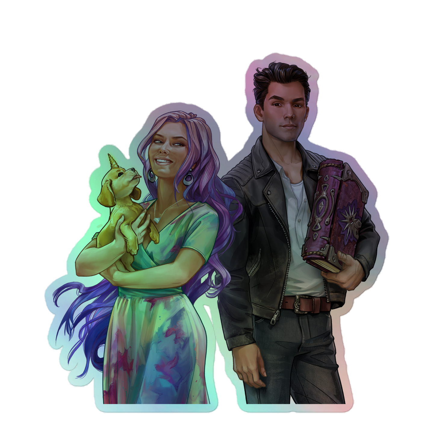 Ves and Jay Holographic Stickers